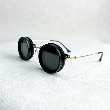 Lens Circle Thick Black